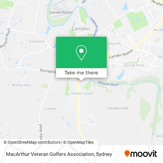 Mapa MacArthur Veteran Golfers Association