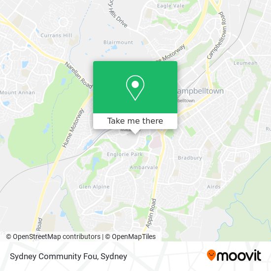 Sydney Community Fou map