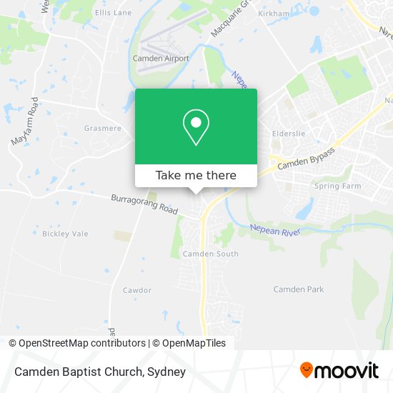 Camden Baptist Church map