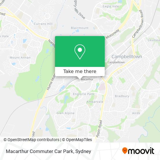 Macarthur Commuter Car Park map