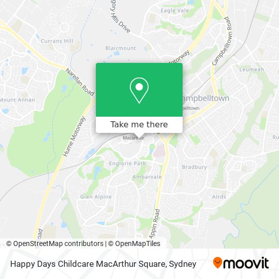 Happy Days Childcare MacArthur Square map