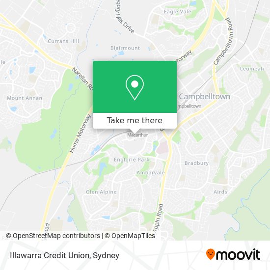 Illawarra Credit Union map