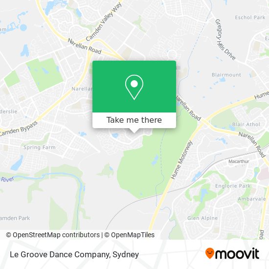 Le Groove Dance Company map