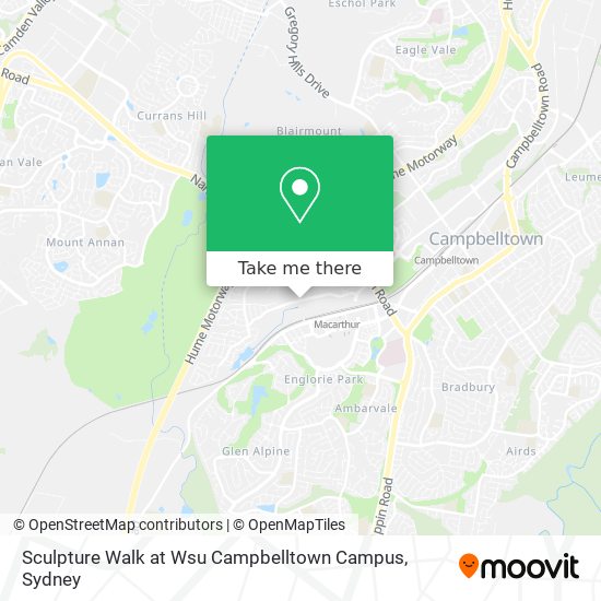 Mapa Sculpture Walk at Wsu Campbelltown Campus