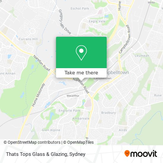 Thats Tops Glass & Glazing map