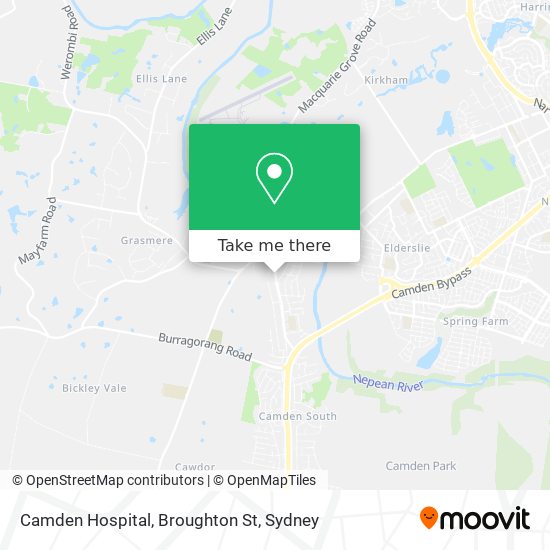 Camden Hospital, Broughton St map