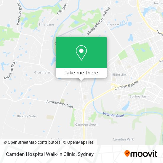 Mapa Camden Hospital Walk-in Clinic