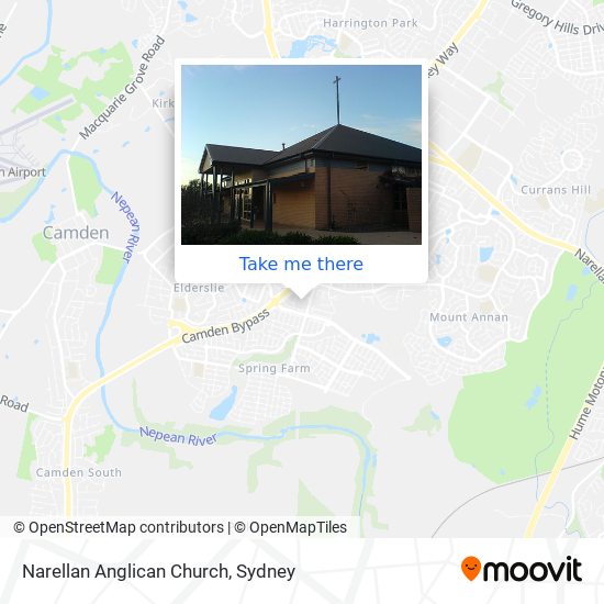 Narellan Anglican Church map