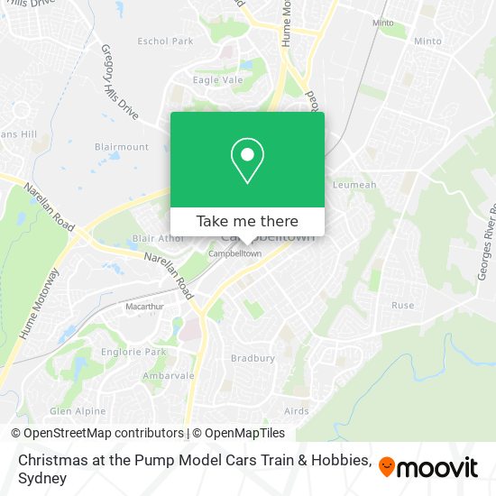 Christmas at the Pump Model Cars Train & Hobbies map