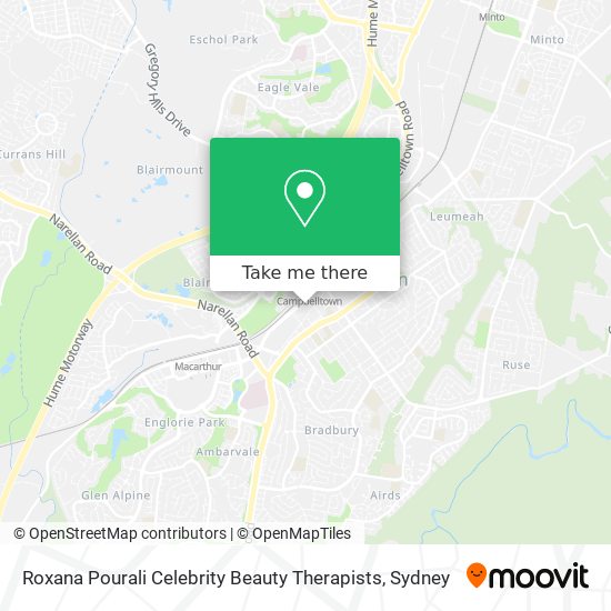 Roxana Pourali Celebrity Beauty Therapists map