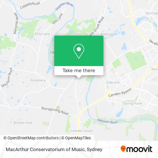 MacArthur Conservatorium of Music map