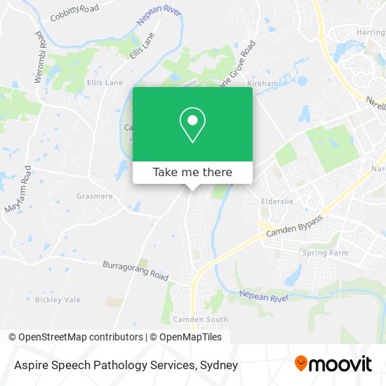 Aspire Speech Pathology Services map