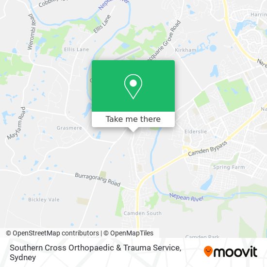 Mapa Southern Cross Orthopaedic & Trauma Service