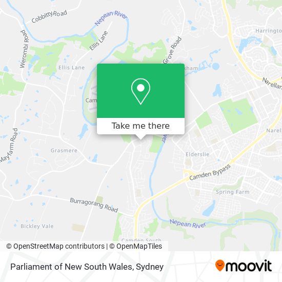 Parliament of New South Wales map