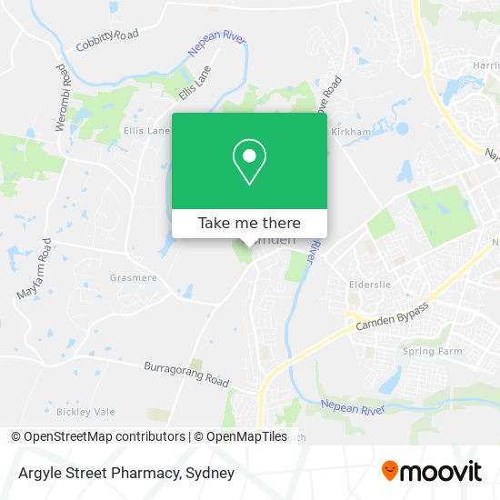 Mapa Argyle Street Pharmacy