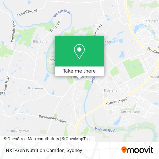 NXT-Gen Nutrition Camden map