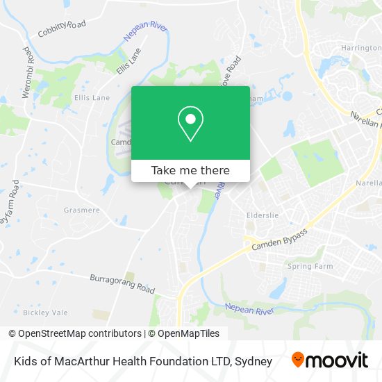 Kids of MacArthur Health Foundation LTD map