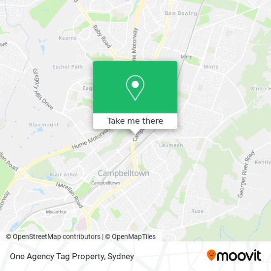 One Agency Tag Property map