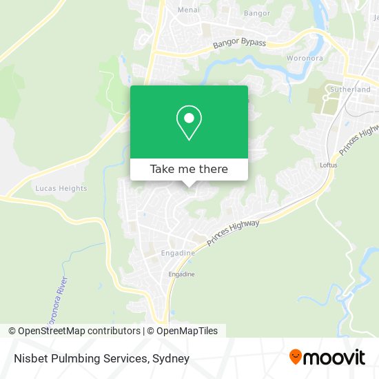 Nisbet Pulmbing Services map