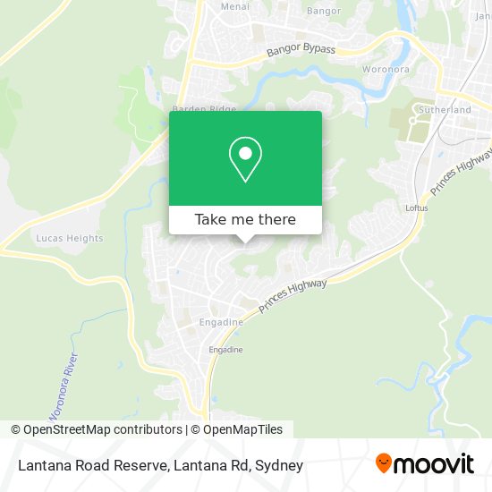 Lantana Road Reserve, Lantana Rd map