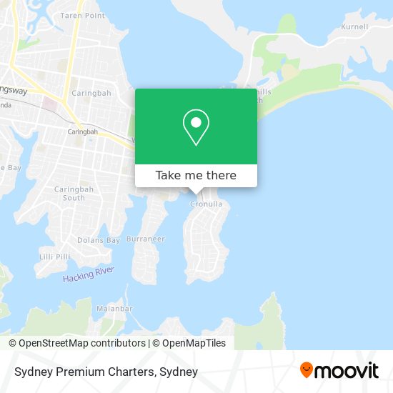 Mapa Sydney Premium Charters