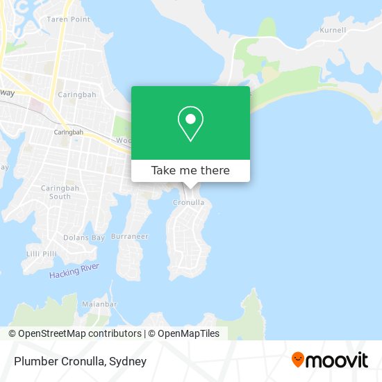 Mapa Plumber Cronulla