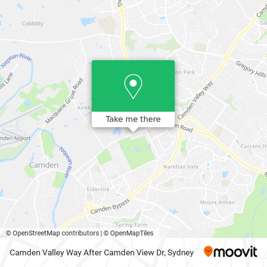 Mapa Camden Valley Way After Camden View Dr