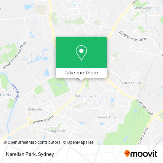 Mapa Narellan Park