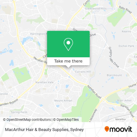 MacArthur Hair & Beauty Supplies map