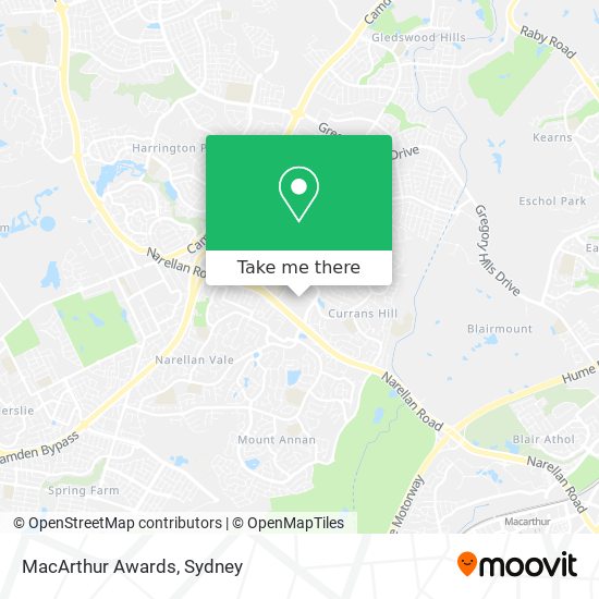 MacArthur Awards map