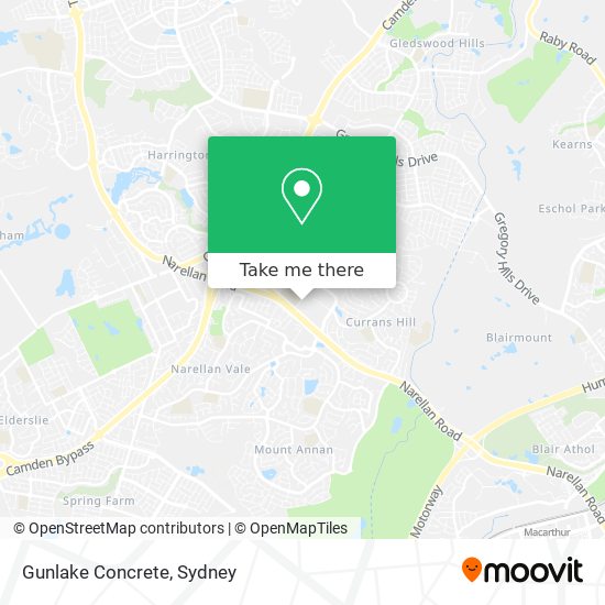 Gunlake Concrete map