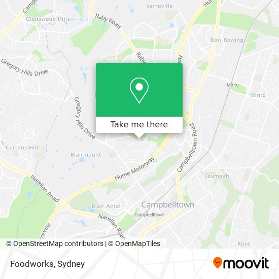 Foodworks map