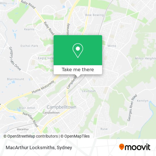 MacArthur Locksmiths map