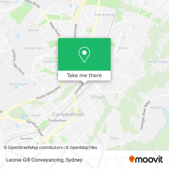 Leonie Gill Conveyancing map