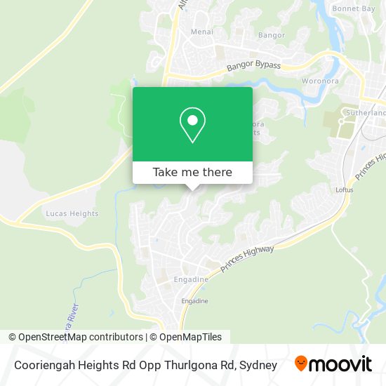 Mapa Cooriengah Heights Rd Opp Thurlgona Rd