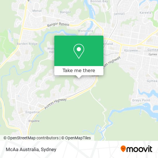 McAa Australia map