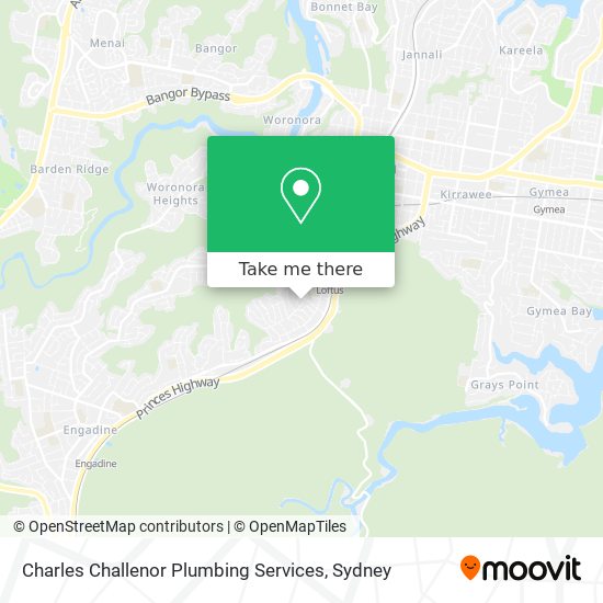 Charles Challenor Plumbing Services map
