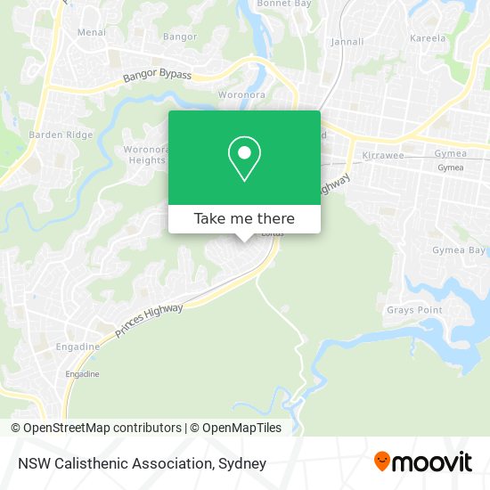 Mapa NSW Calisthenic Association