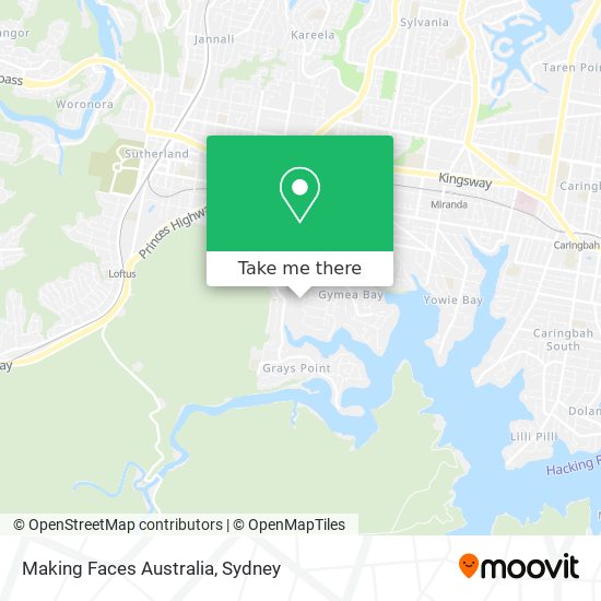 Making Faces Australia map