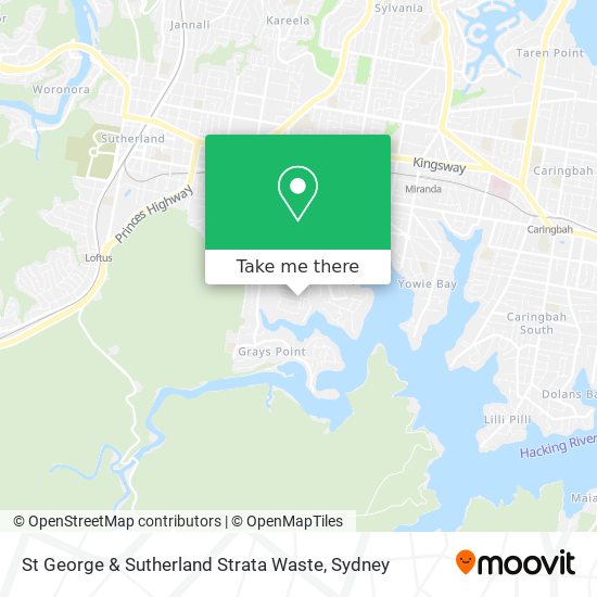 Mapa St George & Sutherland Strata Waste