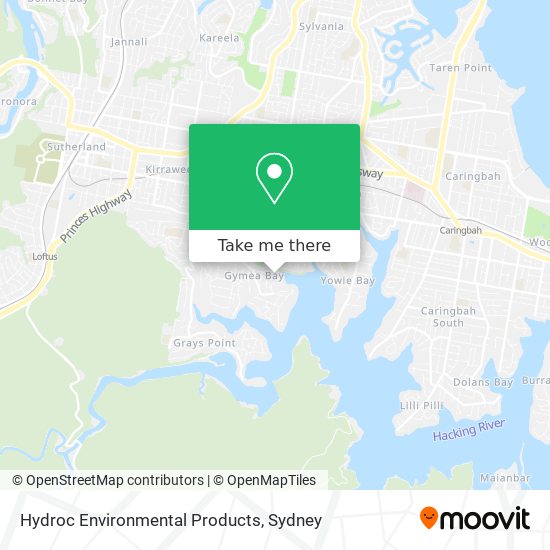 Hydroc Environmental Products map