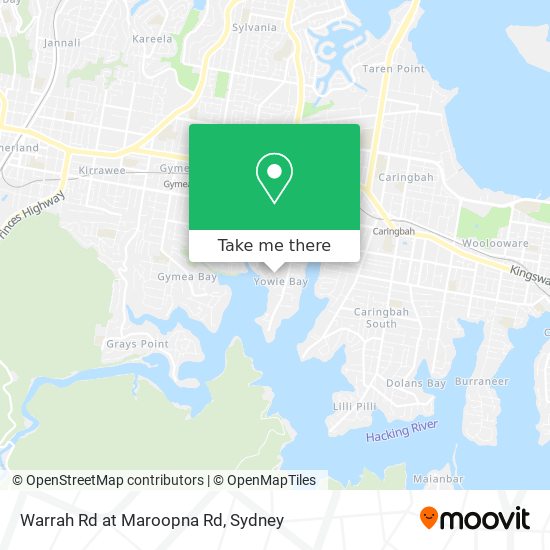 Warrah Rd at Maroopna Rd map