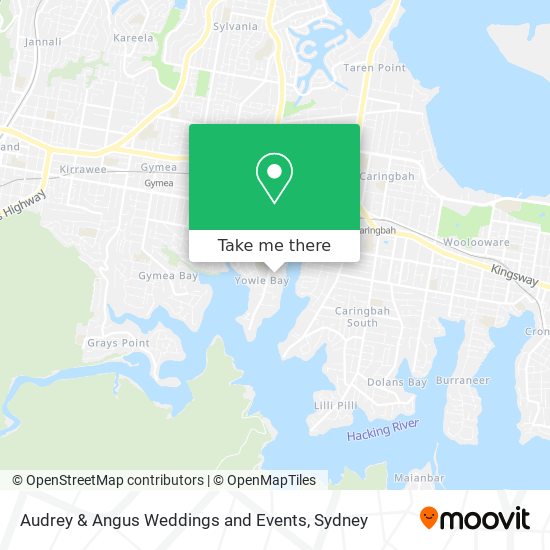 Audrey & Angus Weddings and Events map