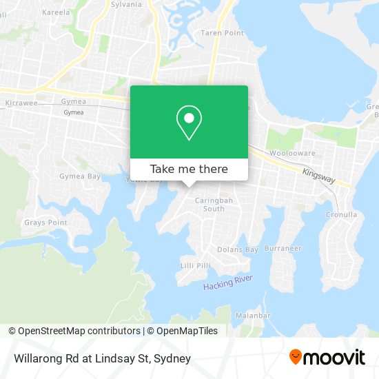 Willarong Rd at Lindsay St map