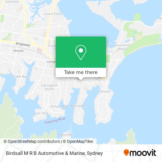 Mapa Birdsall M R B Automotive & Marine