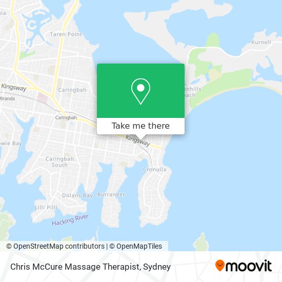 Chris McCure Massage Therapist map