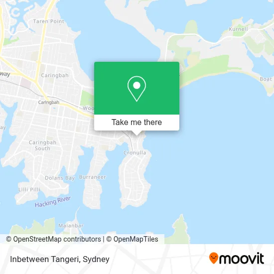 Mapa Inbetween Tangeri