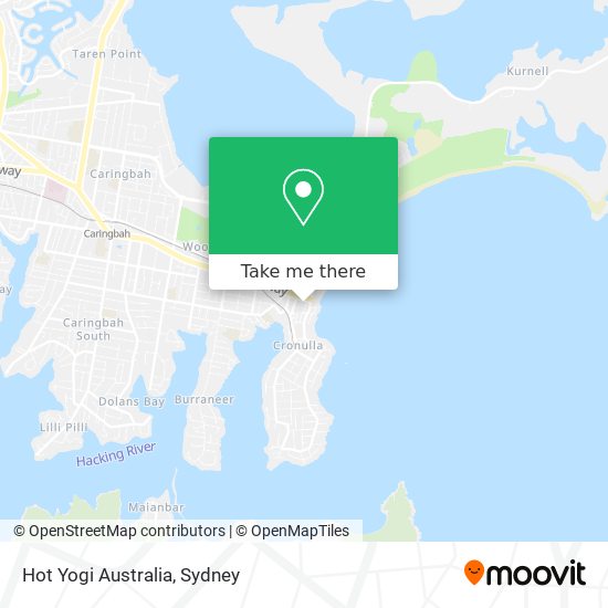 Mapa Hot Yogi Australia