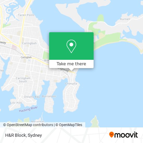 H&R Block map