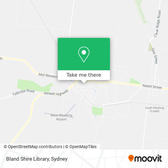 Bland Shire Library map